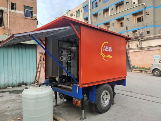 Remolque móvil de la ósmosis reversa de Tralier del desmineralizador de Tretment del agua de Tow Truck Trailer Car Mobile en venta