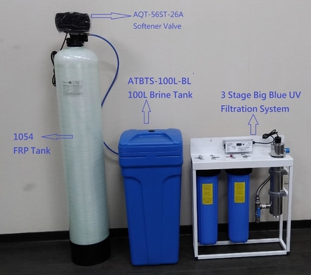 Sistema de ablandador de agua de agua salada PLC Ablandador de agua duro automático para riego