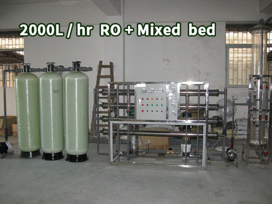 10000L/Hour Ion Exchange Water Purification Di Filter que alimenta el agua cruda