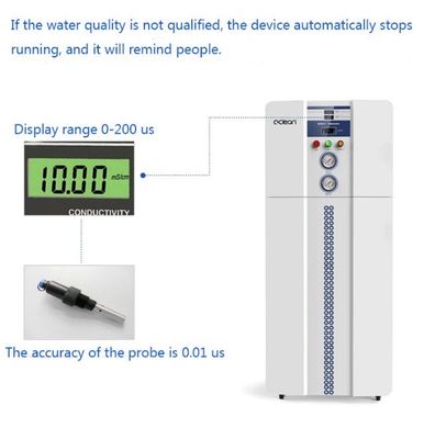 1.5kw desionizó el circuito de agua para el laboratorio 50LPH con PLC Contraol