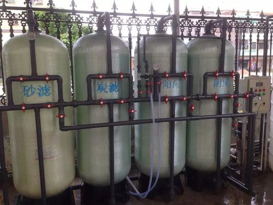 600KG circuito de agua desionizado laboratorio, depuradora de la desmineralización de FRP