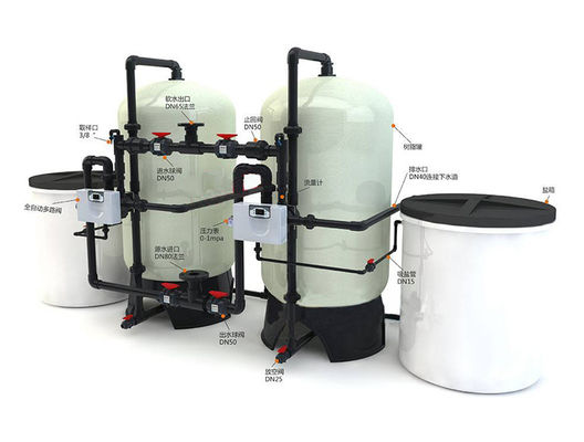 Sistema comercial DOW Membrane With Iron Filter del suavizador de agua 1TPH