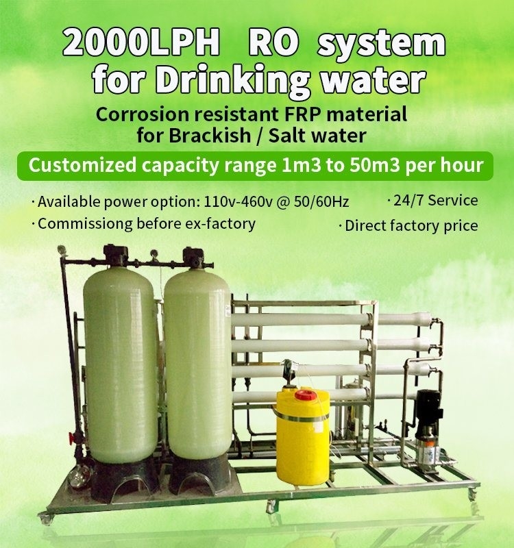 Maquinaria de filtro de agua industrial de pozo de pozo de agua precio de la máquina de purificación de agua precio