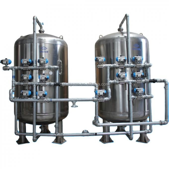 filtro de arena de acero inoxidable de acero del cuarzo del filtro activo del carbono de carbono del filtro de agua de la arena del sistema de la filtración del agua